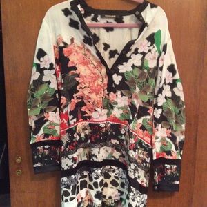 Roberto cavalli silk dress blouse